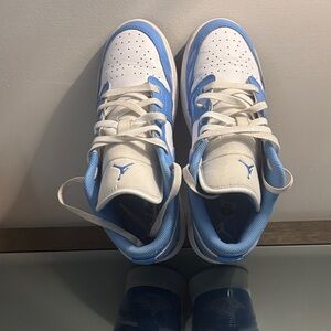 Jordan  Low-Top Sneakers in White and Light Blue